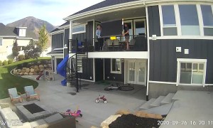 Dad Drops TV After Son Gives Him a Smack