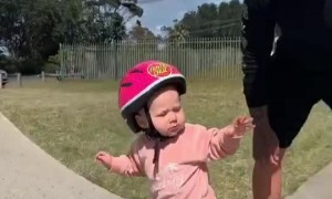 Little Girl Learned How to Skate Before She Could Walk
