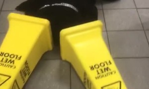 Wet Floor Signage Make Slippery Stilts