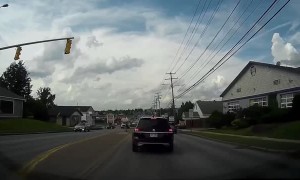 Lady Receives Instant Karma Jaywalking