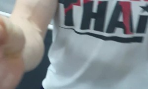 Blindfolded Man Lights Match