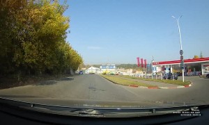 Concrete Mixer Slams into Power Pole