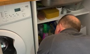 Wife Shows Husband Their 'Leek' in the Sink