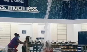 Busted Pipe Leaves Store Soaked