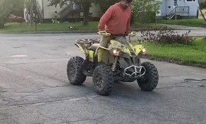 Rider Fails at Reverse Wheelie