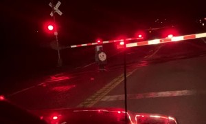 Odd Late Night Occurrence at the Train Tracks