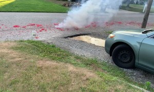 Line of Firecrackers Meets in the Middle