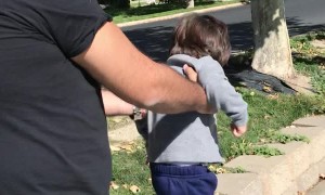 Hilarious Little Boy Tries to Run Fast