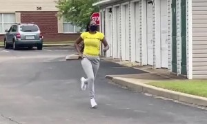 Racing with 40-Year-Old Sister Doesn't go as Planned