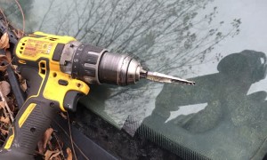 Instant Hole Drilled for Light-Bar Cable