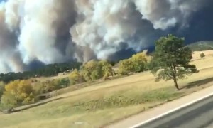 Footage we got of the #CalWoodFire