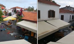 Aftermath of Izmir earthquake results in a tsunami