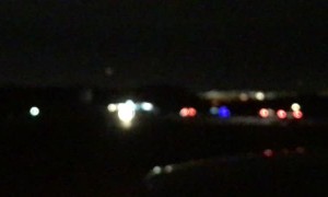 Strange Aircraft Spotted Hovering Above Highway