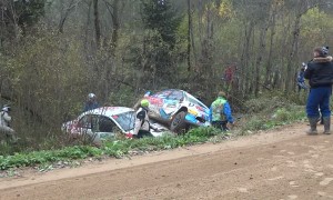 Tough Turn at Russian Rally Race
