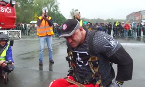 Tatra World Record Pull from Man in Wheelchair