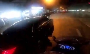 Car Runs Over Woman in the Street