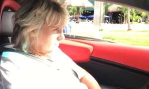 Woman Doesn't Enjoy First Lambo Ride