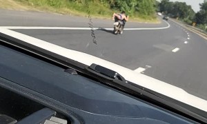 Superman Stunt on Motorcycle