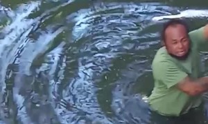 Person Saves Pup From Drowning