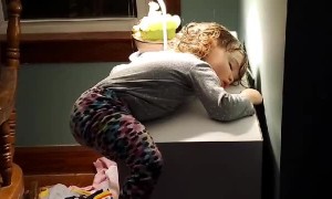 Kids Fall Asleep in the Weirdest Places