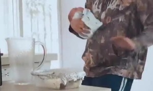 Dad Dances With Newborn Baby