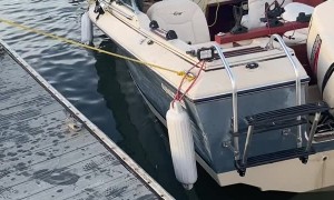 Jeep Rescues Truck at Ramp