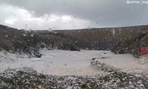 Storm Bella Creates Large Amount of Froth in Dingle Peninsula