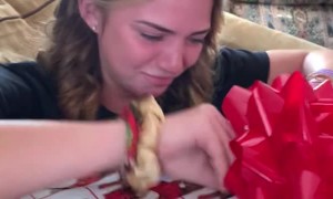 Girl Hears Barking From Christmas Gift