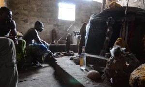 Voodoo Ritual for a Blessing in Togo Africa