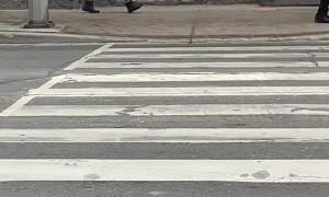 Irate Woman Kicks Down All Signs in Her Path