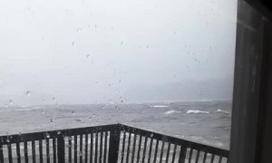 Huge Waves Wreck Deck