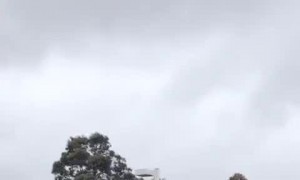 Rooftop Mounted Bike Rammed Into Low Clearance Sign