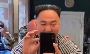 Barber Gives Man Surprise Dictator Doppelganger Haircut