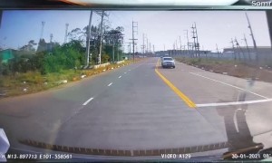 Near Miss by Inches With Motorcycle