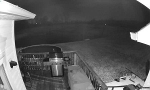 Ring Camera Catches Meteor at Night