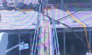 Delivery Man Takes A Dive