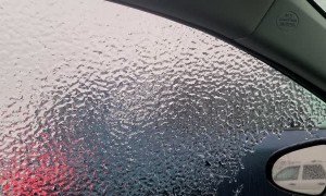Car Window Freezes Just Right