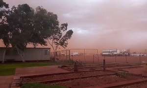 Dramatic Dust Storm in Western Australia