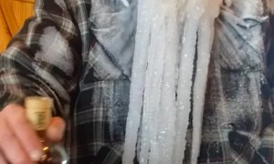 Wild Man Goes for New Record for Longest Frozen Beard