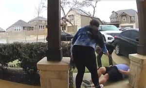 Sliding on Icy Ground Becomes a Family Affair