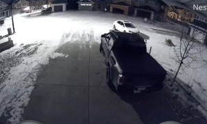 Teens Caught Vandalizing Truck in Driveway