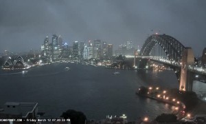 Lightning Strikes Scarily Close to Sydney Ferry