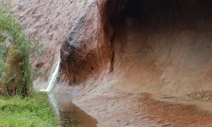 Stunning Desert Rains Roll Off Uluru