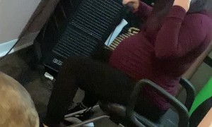 Fixing Her Hair Before Heading to the Hospital