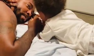 Sweet baby preciously says 