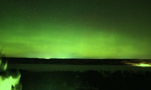 Green Glow Time-Lapse of the Northern Lights