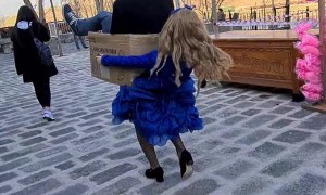 Clever Costume Puts Guy in a Box