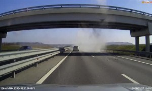 Crane Collides with Bridge