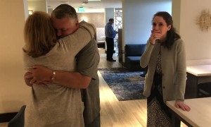 Tearful Reunion for Transplant Donor and Recipient