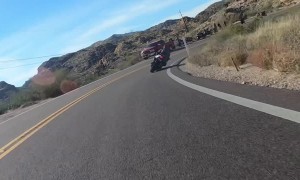 Rider Takes Turn Too Fast